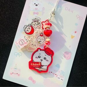 Chiikawa double sided tassel acrylic phonecharm phonestrap